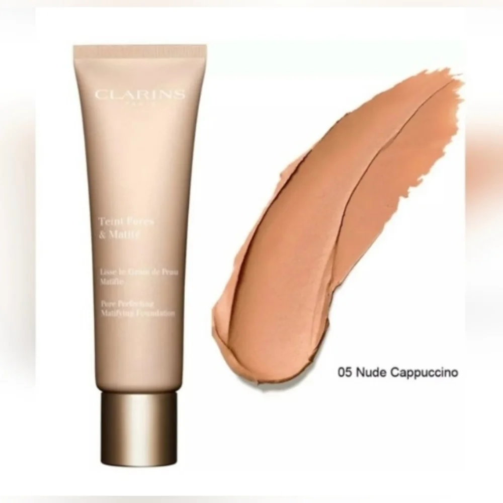 Clarins Teint & Matite Pore Perfecting Matifying Foundation 05 Cappuccino BNIB
